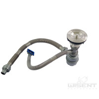 Сифон WISENT W02-114, САТИН, для кухонной мойки  Сифон WISENT W02-114, САТИН, для кухонной мойки