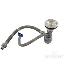Сифон WISENT W02-114, САТИН, для кухонной мойки  Сифон WISENT W02-114, САТИН, для кухонной мойки