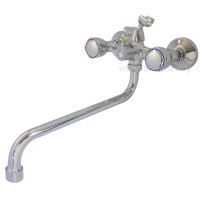 W23209 Смеситель двухручковый для ванны с круглым изливом Wisent W23209 Смеситель двухручковый для ванны с круглым изливом Wisent