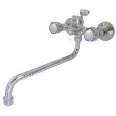 W23209 Смеситель двухручковый для ванны с круглым изливом Wisent W23209 Смеситель двухручковый для ванны с круглым изливом Wisent