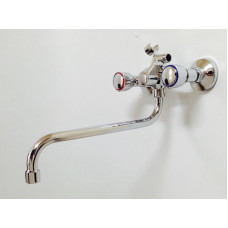 W2366 Смеситель двухручковый для ванны с круглым изливом Wisent W2366 Смеситель двухручковый для ванны с круглым изливом Wisent