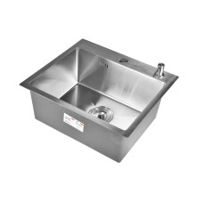 W35044+сифон W02 + дозатор WW405A, Кухонная мойка премиум WISENT 500*440  W35044+сифон W02 + дозатор WW405A, Кухонная мойка премиум WISENT 500*440