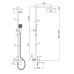 W3506A Душевая система со смесителем из нержавейки WISENT W3506A Душевая система со смесителем из нержавейки WISENT