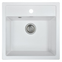 Мойка кухонная WISENT W510-28, искусств.гранит, цвет Вайт, 510х505 Мойка кухонная WISENT W510-28, искусств.гранит, цвет Вайт, 510х505