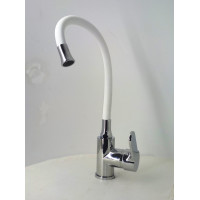 Смеситель для кухни WISENT (Визэнт) W59051 с гибким носом (белый) Смеситель для кухни WISENT (Визэнт) W59051 с гибким носом (белый)