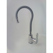 Смеситель для кухни WISENT (Визэнт) W59053 с гибким носом (серый) Смеситель для кухни WISENT (Визэнт) W59053 с гибким носом (серый)