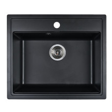 Мойка кухонная WISENT W600-26, искусств.гранит, цвет Антрацит, 595х515 Мойка кухонная WISENT W600-26, искусств.гранит, цвет Антрацит, 595х515