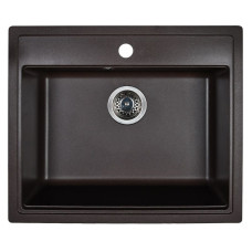 Мойка кухонная WISENT W600-27, искусств.гранит, цвет Кофе, 595х515 Мойка кухонная WISENT W600-27, искусств.гранит, цвет Кофе, 595х515