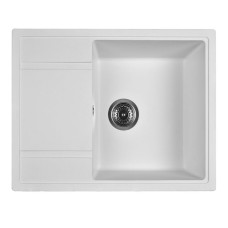 Мойка кухонная WISENT W650-28, искусств.гранит, цвет Вайт, 650х510 Мойка кухонная WISENT W650-28, искусств.гранит, цвет Вайт, 650х510