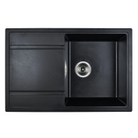 Мойка кухонная WISENT W780-26, искусств.гранит, цвет Антрацит, 780x510 Мойка кухонная WISENT W780-26, искусств.гранит, цвет Антрацит, 780x510