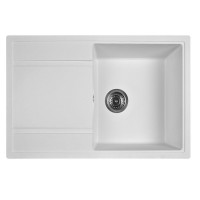 Мойка кухонная WISENT W780-28, искусств.гранит, цвет Вайт, 780x510 Мойка кухонная WISENT W780-28, искусств.гранит, цвет Вайт, 780x510