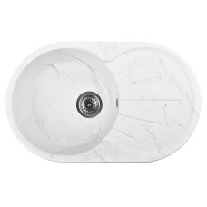 Мойка для кухни WISENT WA02-10,иск.камень,цвет мрамор бело-серый (БЕЗ СИФОНА) Мойка для кухни WISENT WA02-10,иск.камень,цвет мрамор бело-серый (БЕЗ СИФОНА)