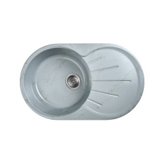 Мойка для кухни WISENT WA02-15,иск.камень,цвет мрамор серо-золотой (БЕЗ СИФОНА) Мойка для кухни WISENT WA02-15,иск.камень,цвет мрамор серо-золотой (БЕЗ СИФОНА)