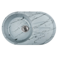 Мойка для кухни WISENT WA02-16,иск.камень,цвет мрамор серо-черный (БЕЗ СИФОНА) Мойка для кухни WISENT WA02-16,иск.камень,цвет мрамор серо-черный (БЕЗ СИФОНА)