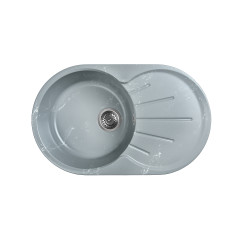 Мойка для кухни WISENT WA02-17,иск.камень,цвет мрамор серо-белый (БЕЗ СИФОНА) Мойка для кухни WISENT WA02-17,иск.камень,цвет мрамор серо-белый (БЕЗ СИФОНА)