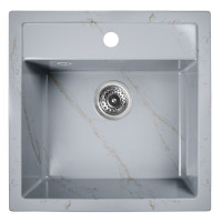 Мойка для кухни WA11-15 WISENT,из искуственного камня,мрамор (БЕЗ СИФОНА) Мойка для кухни WA11-15 WISENT,из искуственного камня,мрамор (БЕЗ СИФОНА)