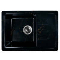 Мойка для кухни WB15-14 WISENT,из искуственного камня,мрамор черный-золотой (БЕЗ СИФОНА) Мойка для кухни WB15-14 WISENT,из искуственного камня,мрамор черный-золотой (БЕЗ СИФОНА)
