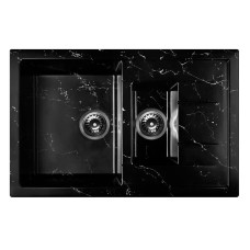 Мойка для кухни WC10-11 WISENT,из искуственного камня,мрамор чёрно-белый (БЕЗ СИФОНА) Мойка для кухни WC10-11 WISENT,из искуственного камня,мрамор чёрно-белый (БЕЗ СИФОНА)