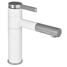 WG1152 Смеситель для умывальника, белый/хром WIZENT WG1152 Смеситель для умывальника, белый/хром WIZENT