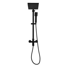 WG2433B Душевая система со смесителем и тропическим душем, черный WIZENT WG2433B Душевая система со смесителем и тропическим душем, черный WIZENT