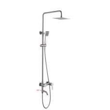 WG72401 Душевая система со смесителем и тропическим душем, сатин WISENT,НОВИНКА 02.2024 WG72401 Душевая система со смесителем и тропическим душем, сатин WISENT,НОВИНКА 02.2024