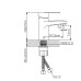 WP710-003 Смеситель для умывальника WISENT
