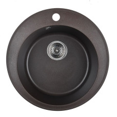 Мойка кухонная WISENT WR480-27, искусств.гранит, цвет Кофе, 475х475, Мойка кухонная WISENT WR480-27, искусств.гранит, цвет Кофе, 475х475,