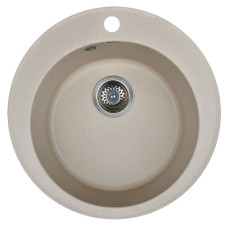 Мойка кухонная WISENT WR510-30, искусств.гранит, цвет Крем, 510х510 Мойка кухонная WISENT WR510-30, искусств.гранит, цвет Крем, 510х510