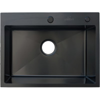WS36045B PVD Графит кухонная мойка WISENT 600*450 без сифона из нерж WS36045B PVD Графит кухонная мойка WISENT 600*450 без сифона из нерж