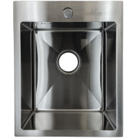WWS34050 Кухонная мойка WISENT БЕЗ СИФОНА нержавейка, сатин 400*500  WWS34050 Кухонная мойка WISENT БЕЗ СИФОНА нержавейка, сатин 400*500